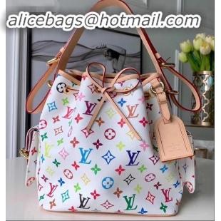 Famous Louis Vuitton Vintage Monogram Canvas NeoNoe Bag M42229 White/Multicolor