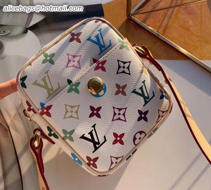 Expensive Louis Vuitton Vintage Monogram Canvas Nano Speedy Turenne Bag M92645 White/Multicolor