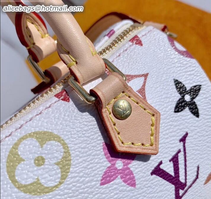 Discount Louis Vuitton Vintage Monogram Canvas Nano Speedy Bag M61252 White/Multicolor