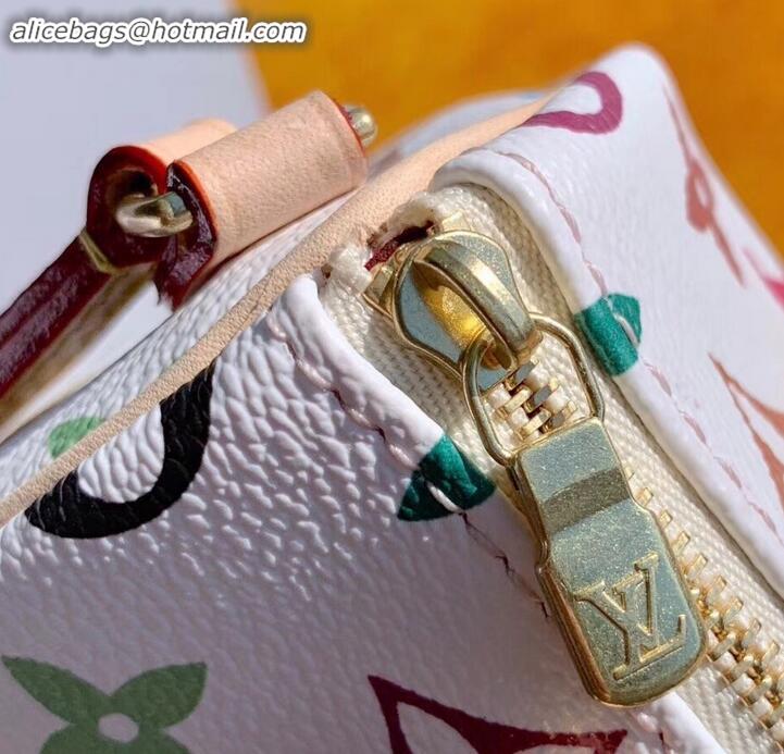 Discount Louis Vuitton Vintage Monogram Canvas Nano Speedy Bag M61252 White/Multicolor