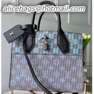 Good Looking Louis Vuitton City Steamer PM Tote Bag Monogram LV Pop M53816 Blue