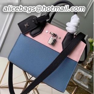 Low Price Louis Vuitton City Steamer Mini Tote Bag M53818 Black/Blue/Pink