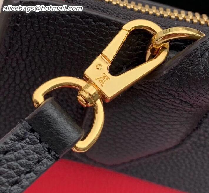 Good Quality Louis Vuitton City Steamer Mini Tote Bag M53818 Black/Red