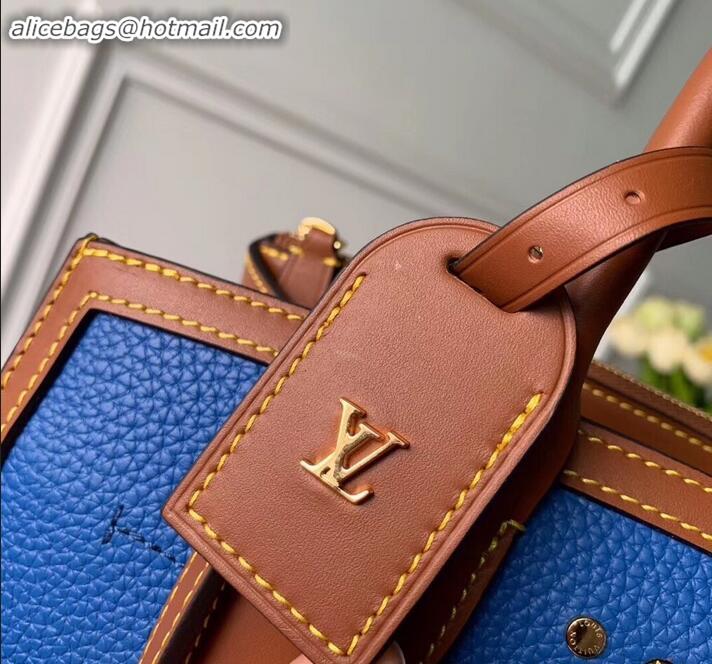 Stylish Louis Vuitton City Steamer Mini Tote Bag M55099 Blue/Beige