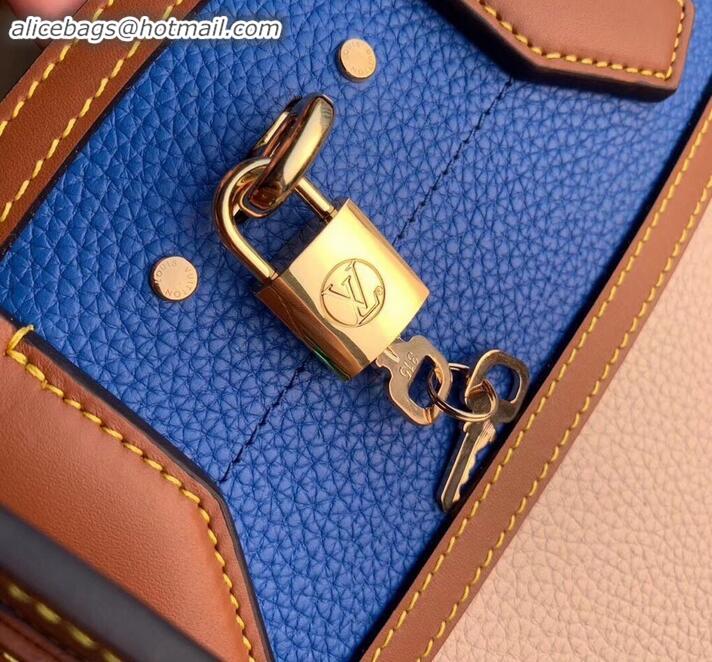 Stylish Louis Vuitton City Steamer Mini Tote Bag M55099 Blue/Beige