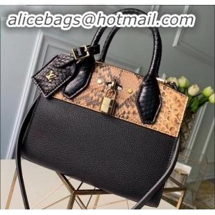 Purchase Louis Vuitton City Steamer Mini Tote Bag N96097 Python/Black