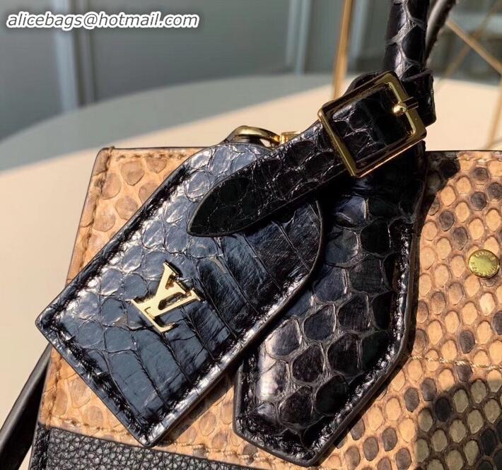 Purchase Louis Vuitton City Steamer Mini Tote Bag N96097 Python/Black