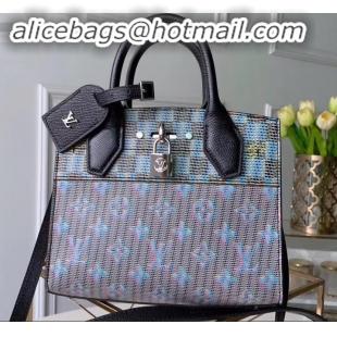 Grade Louis Vuitton City Steamer Mini Tote Bag M55469 Monogram LV Pop Blue