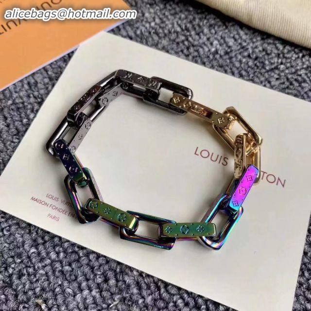 High Quality Louis Vuitton Monogram Colors Chain Bracelet M68242 2019