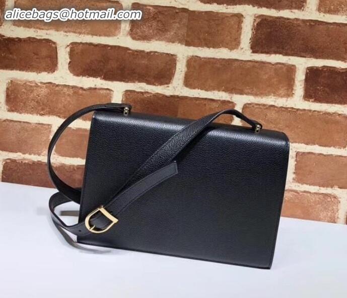 Sumptuous Gucci Zumi Smooth Leather Small Shoulder Bag 576338 Black 2019