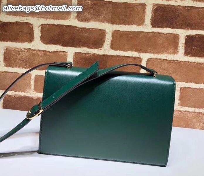 New Fashion Gucci Zumi Smooth Leather Small Shoulder Bag 576338 Green 2019