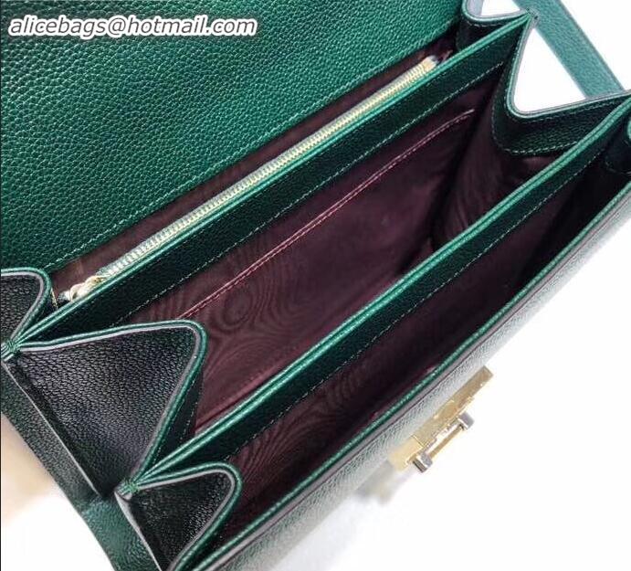 Durable Gucci Zumi Grainy Leather Small Shoulder Bag 576338 Green 2019