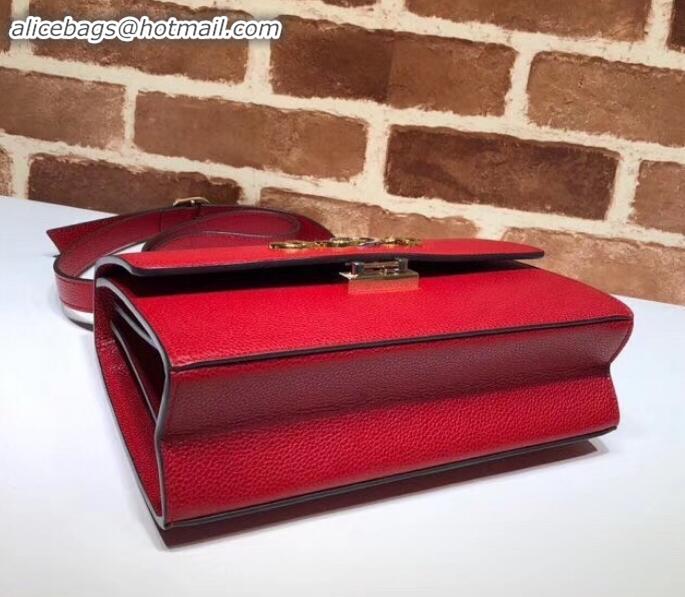 Duplicate Gucci Zumi Grainy Leather Small Shoulder Bag 576338 Red 2019 