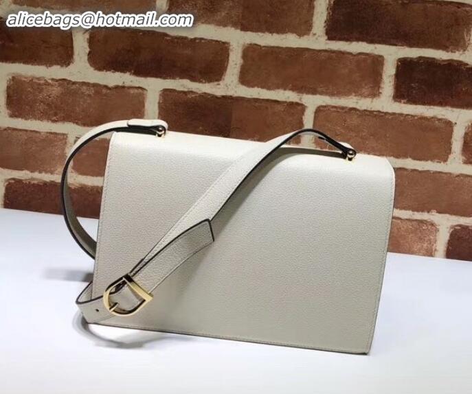 Best Quality Gucci Zumi Grainy Leather Small Shoulder Bag 576338 White 2019