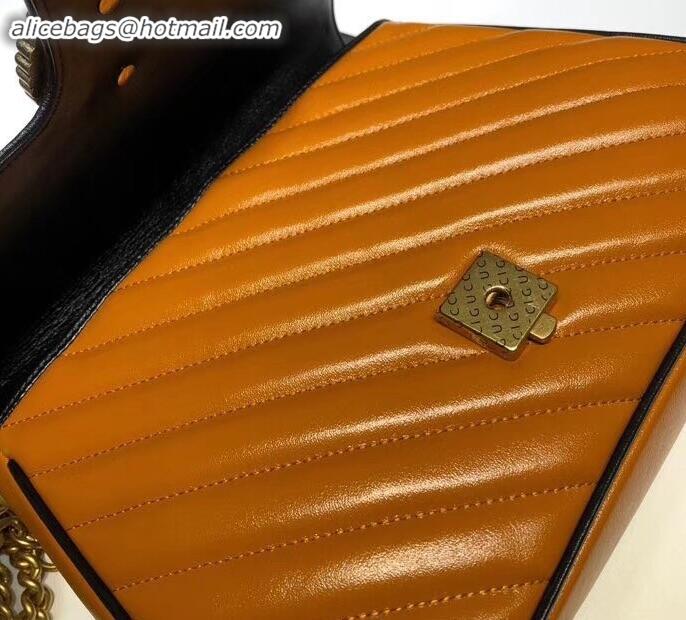 Unique Style Gucci Diagonal GG Marmont Small Top Handle Bag 498110 Brown 2019