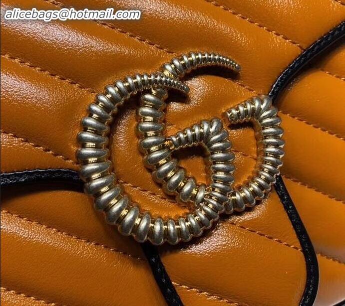 Unique Style Gucci Diagonal GG Marmont Small Top Handle Bag 498110 Brown 2019