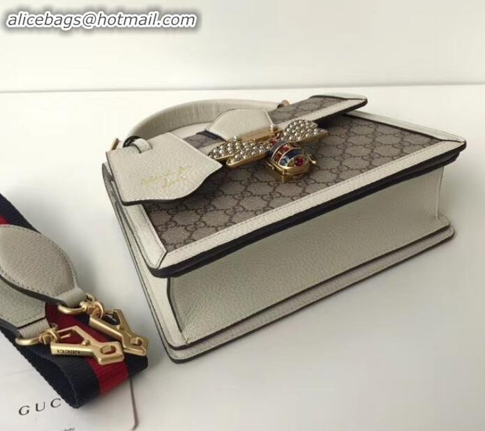 Good Product gucci Queen Margaret small GG top handle bag 476541 white