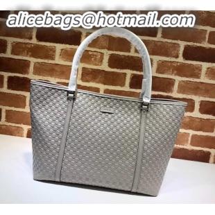 Cheap Price Gucci Signature leather tote bag 449647 gray