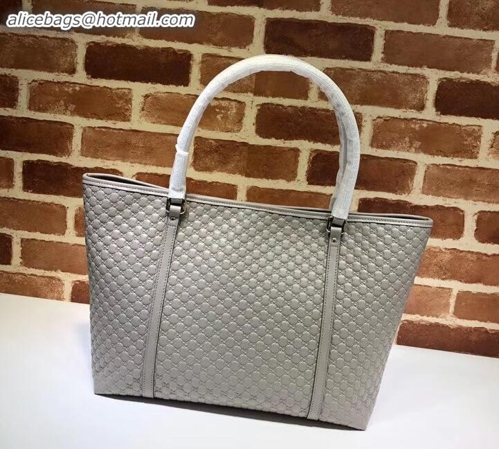 Cheap Price Gucci Signature leather tote bag 449647 gray