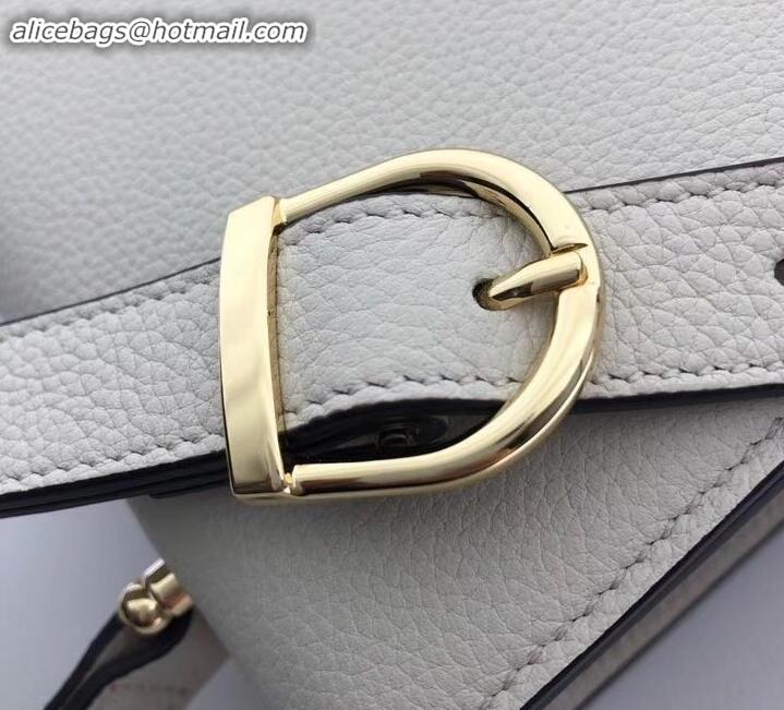 Shop Duplicate Gucci Zumi grainy leather small shoulder bag 576388 white