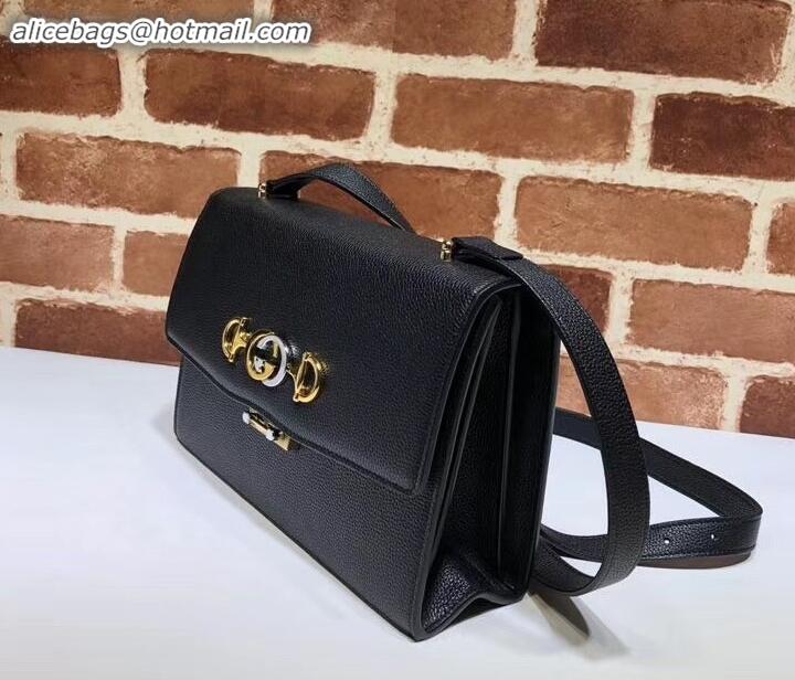 Good Quality Gucci Zumi grainy leather small shoulder bag 576388 black