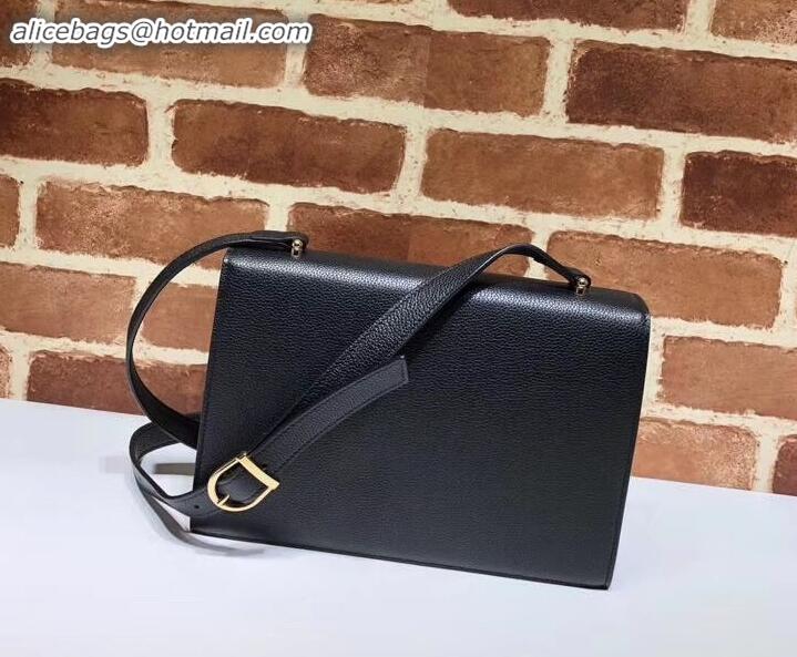 Good Quality Gucci Zumi grainy leather small shoulder bag 576388 black