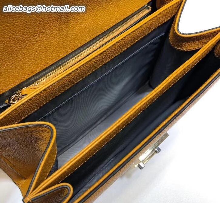 Grade Quality Gucci Zumi grainy leather small shoulder bag 576388 yellow