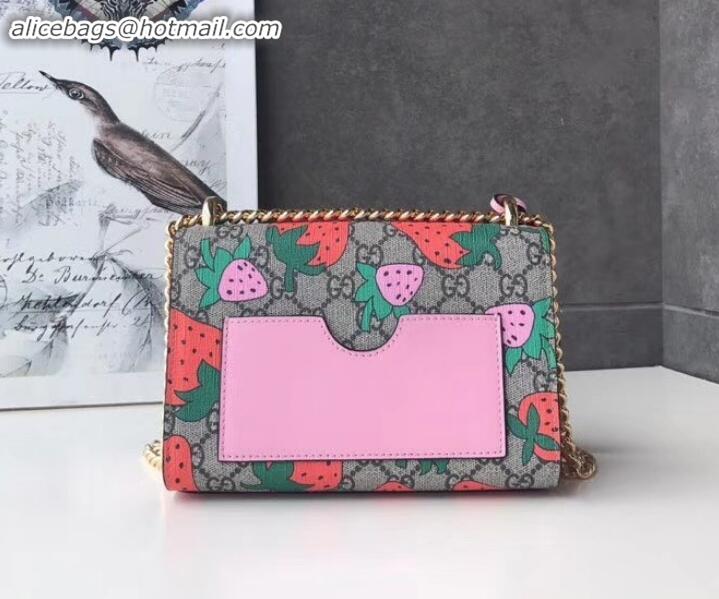 Pretty Style gucci Padlock GG Strawberry small shoulder bag 409487 