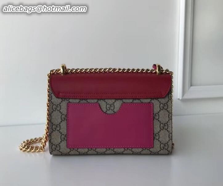 Top Sale GUCCI PADLOCK GG SUPREME SHOULDER BAG 409487 RED