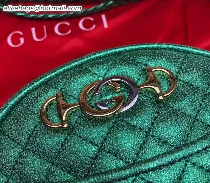 Stylish Gucci Laminated Leather Mini Shoulder Bag 534951 Green 2019