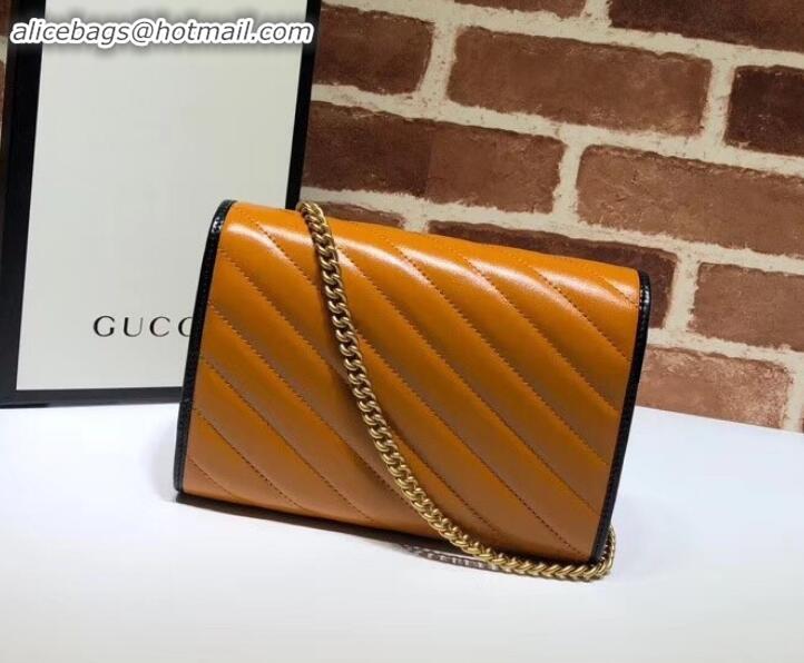 Classic Hot Gucci Diagonal GG Marmont Mini Shoulder Bag 573807/474575 Brown 2019