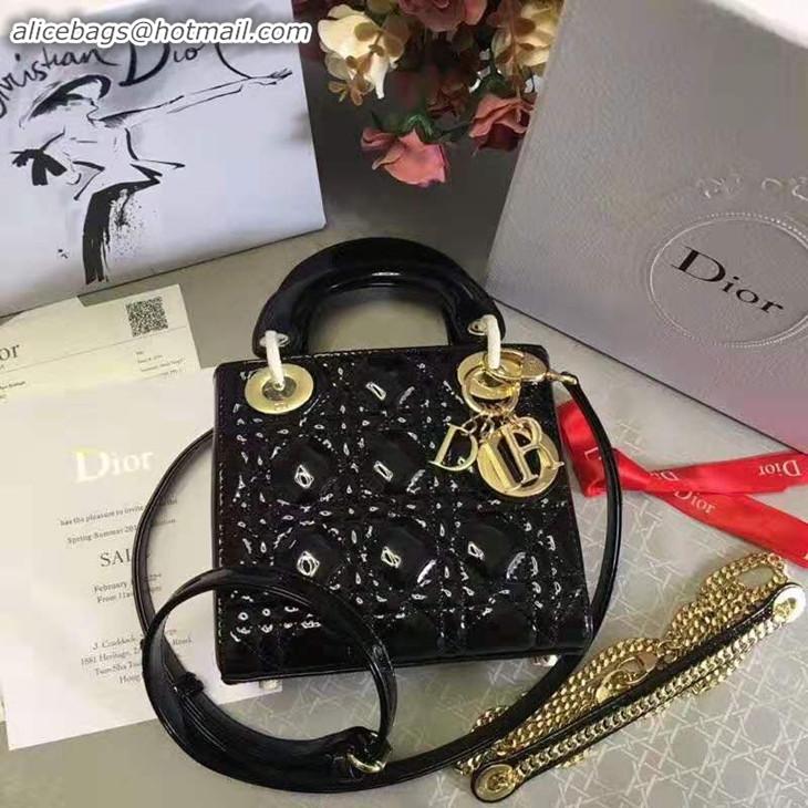 Design Dior MINI LADY DIOR CALFSKIN BAG M05050 Black