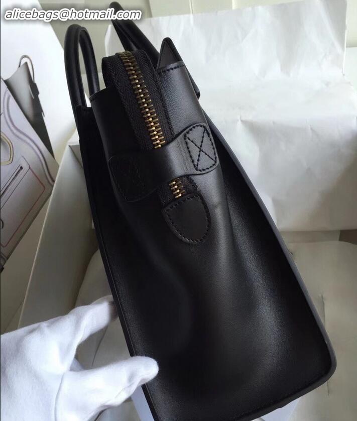 Hot Style Celine Micro Luggage Bag in Original Smooth Calfskin Black C090905