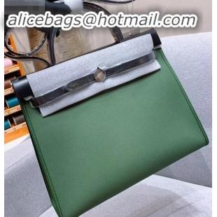 Low Price Hermes Herbag Zip 31 Bag in Original Quality Black/Green H091410