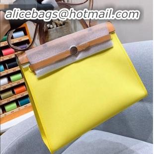 Discounts Hermes Herbag Zip 31 Bag in Original Quality Khaki/Yellow H091410