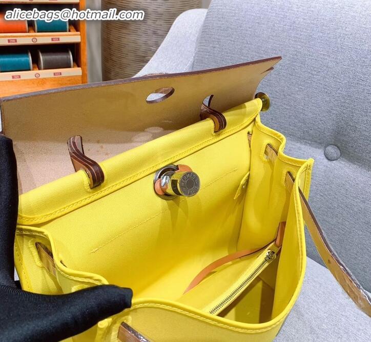 Discounts Hermes Herbag Zip 31 Bag in Original Quality Khaki/Yellow H091410