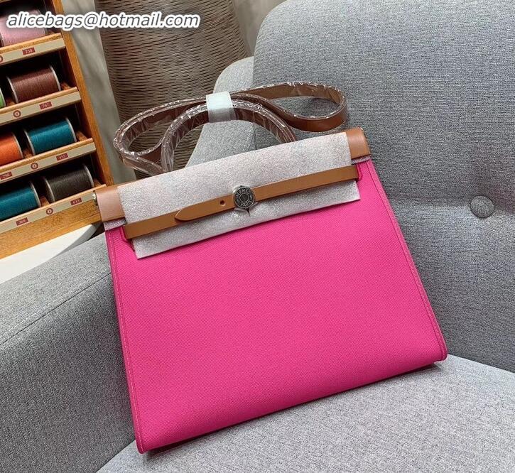 Fashion Hermes Herbag Zip 31 Bag in Original Quality brown/fuchsia H091410