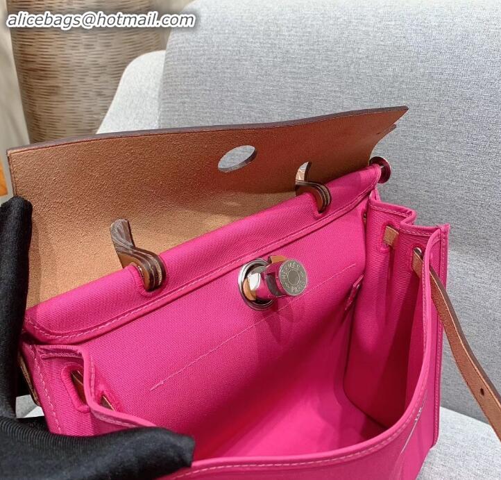 Fashion Hermes Herbag Zip 31 Bag in Original Quality brown/fuchsia H091410