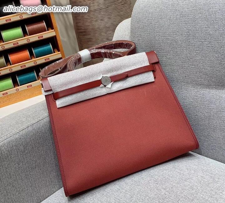 Luxury Hermes Herbag Zip 31 Bag in Original Quality Red H091410