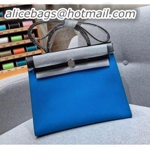 Grade Hermes Herbag Zip 31 Bag in Original Quality Black/Blue H091410