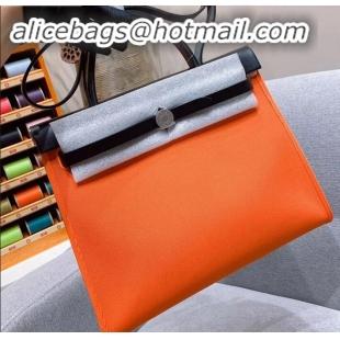 Unique Style Hermes Herbag Zip 31 Bag in Original Quality Black/Orange H091410