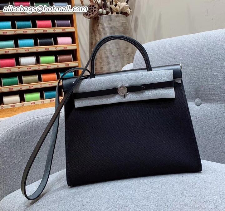 Stylish Hermes Herbag Zip 31 Bag in Original Quality Black H091410