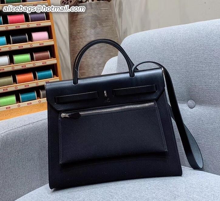 Stylish Hermes Herbag Zip 31 Bag in Original Quality Black H091410