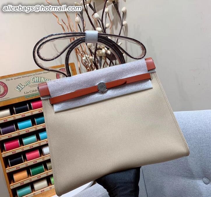 Sophisticated Hermes Herbag Zip 31 Bag in Original Quality Creamy H091410