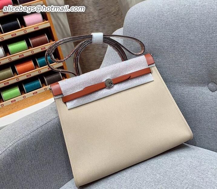 Sophisticated Hermes Herbag Zip 31 Bag in Original Quality Creamy H091410