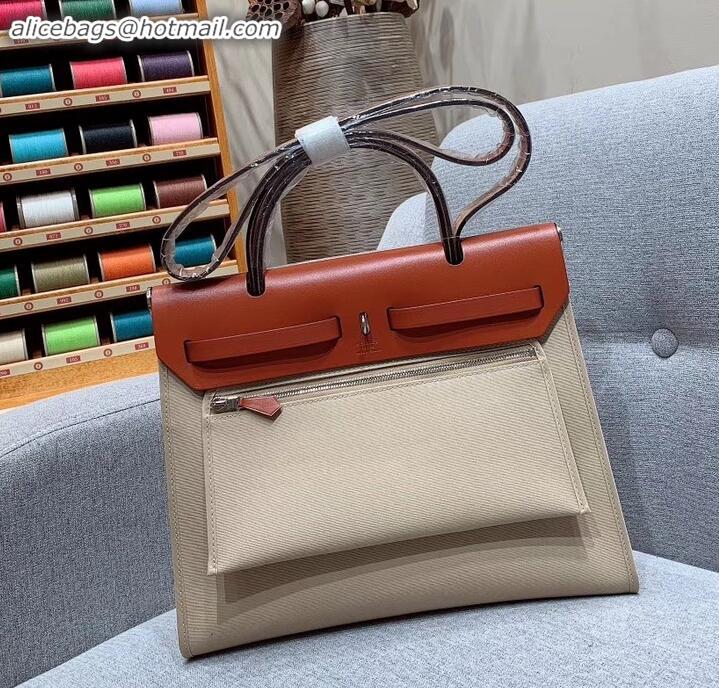 Sophisticated Hermes Herbag Zip 31 Bag in Original Quality Creamy H091410