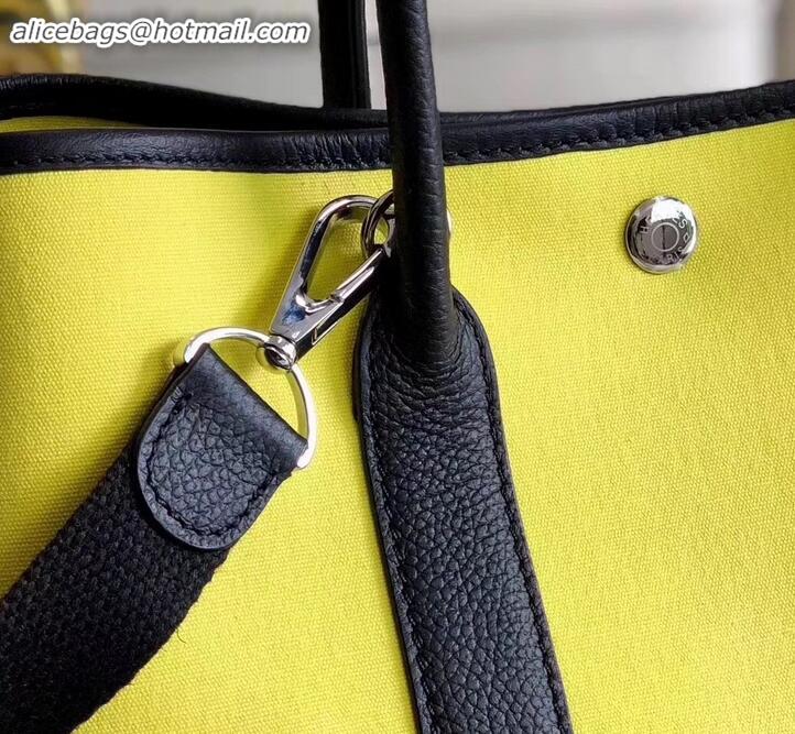 Grade Quality Hermes Canvas Garden Party 30 Bag Yellow H091411