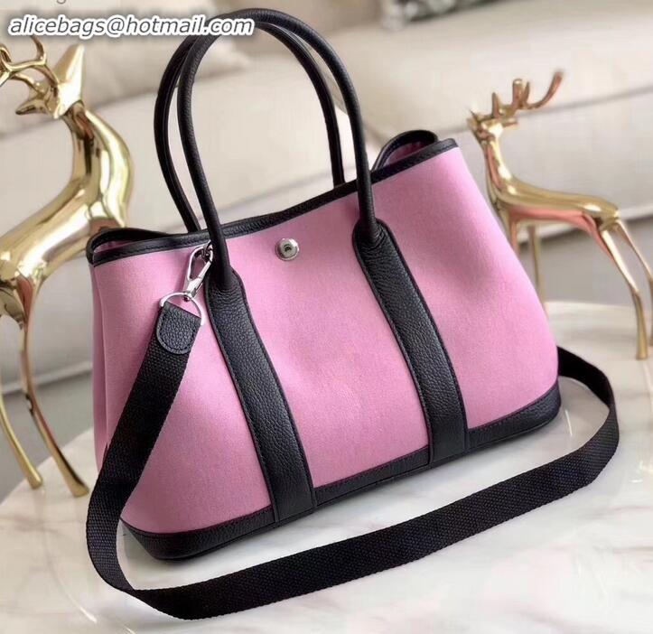 Good Quality Hermes Canvas Garden Party 30 Bag Pink H091411