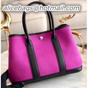 Purchase Hermes Canvas Garden Party 30 Bag Light Purple H091411