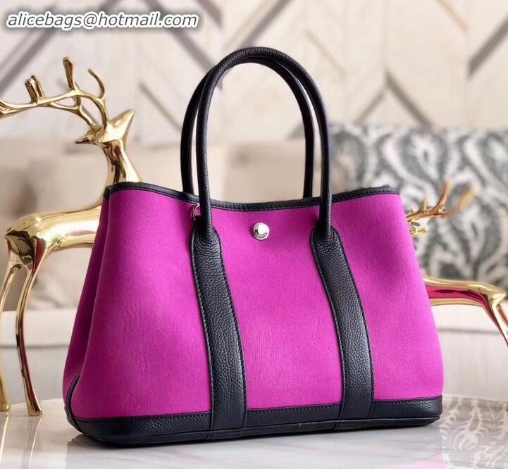 Purchase Hermes Canvas Garden Party 30 Bag Light Purple H091411